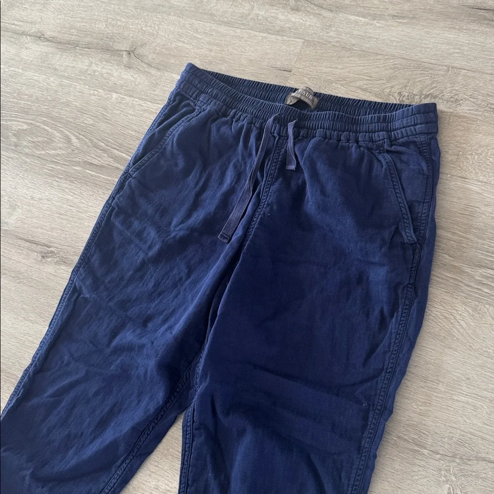 J Crew Point Sur Seaside Pants Womens 8 Cotton Twill 4 Pocket Pull On 23 inseam